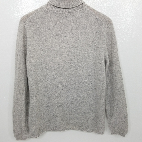 Charter Club Luxury Cashmere Turtleneck Longsleeve Pull-over Gre Sweater Size XL - Picture 10 of 13